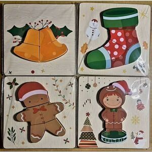 NEW PINKIWINE WOODEN TODDLER PUZZLES